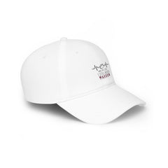 Velcro Bleed Maroon Cap - Black