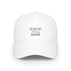 Velcro Bleed Maroon Cap - Black
