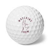 Golf Balls -Maroon