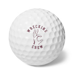 Golf Balls -Maroon