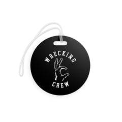 Luggage Tag - White on Black