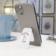 Phone Grip - Maroon on White