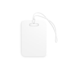 Luggage Tag - Maroon on White