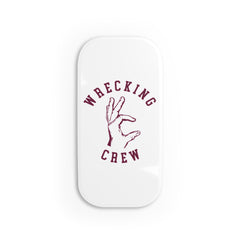 Phone Grip - Maroon on White