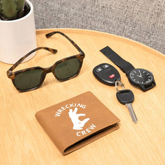 Leather wallet - White