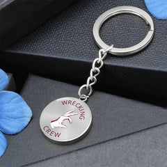 Steel Keychain - Maroon