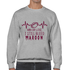 Sweatshirt Bleed Maroon - All Maroon