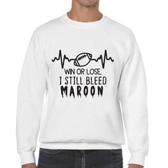 Sweatshirt Bleed Maroon - All Black