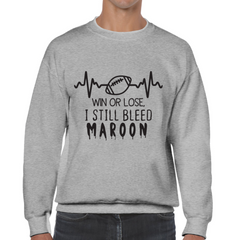 Sweatshirt Bleed Maroon - All Black