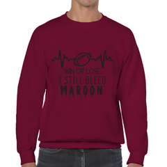 Sweatshirt Bleed Maroon - All Black