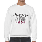 Sweatshirt Bleed Maroon - Black