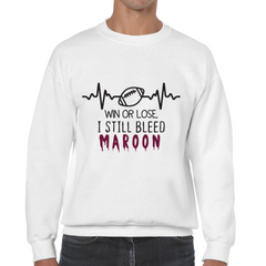 Sweatshirt Bleed Maroon - Black