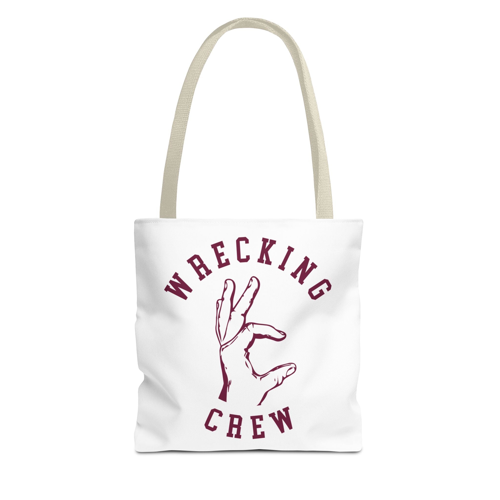 Tote Bag - Maroon on White