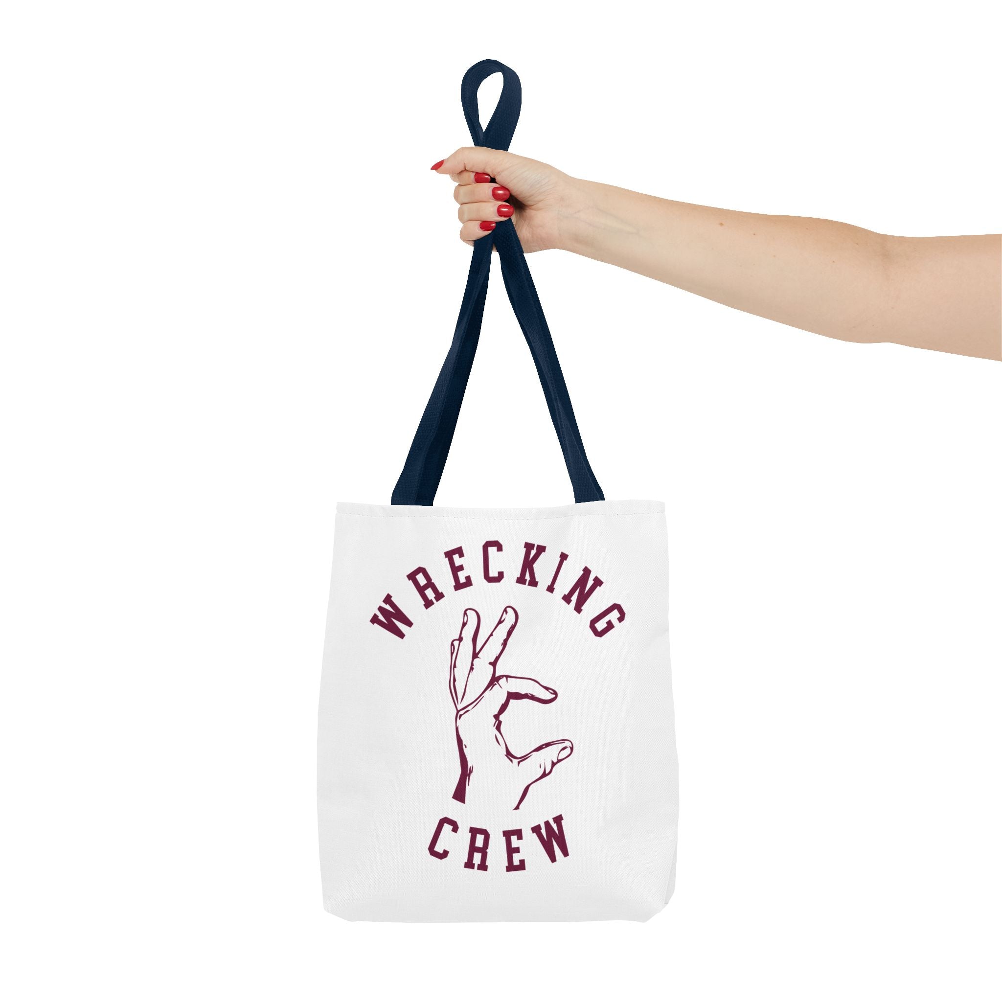 Tote Bag - Maroon on White