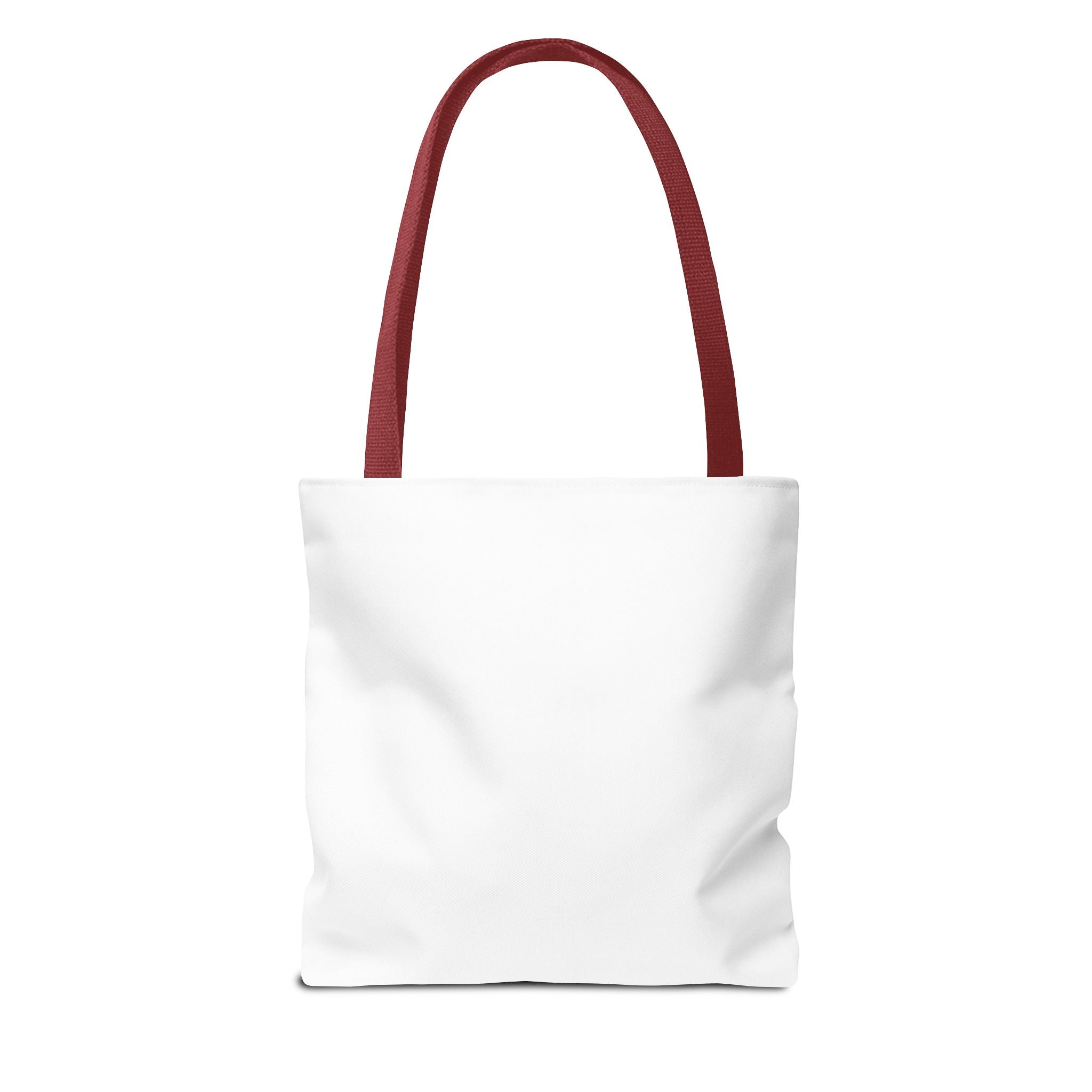 Tote Bag - Maroon on White