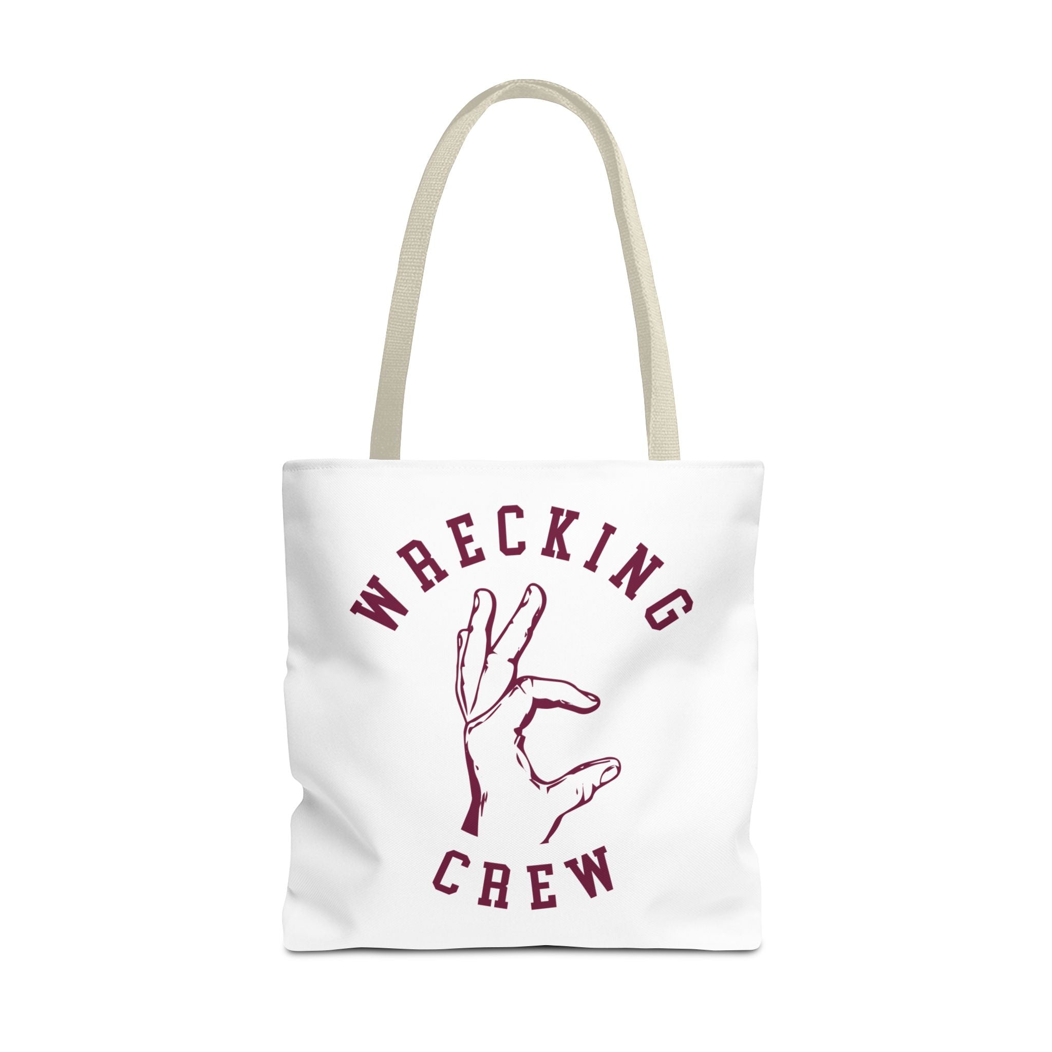 Tote Bag - Maroon on White