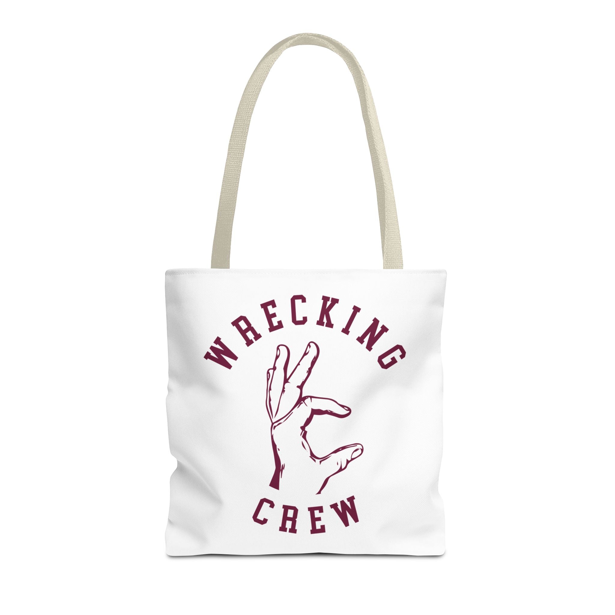 Tote Bag - Maroon on White