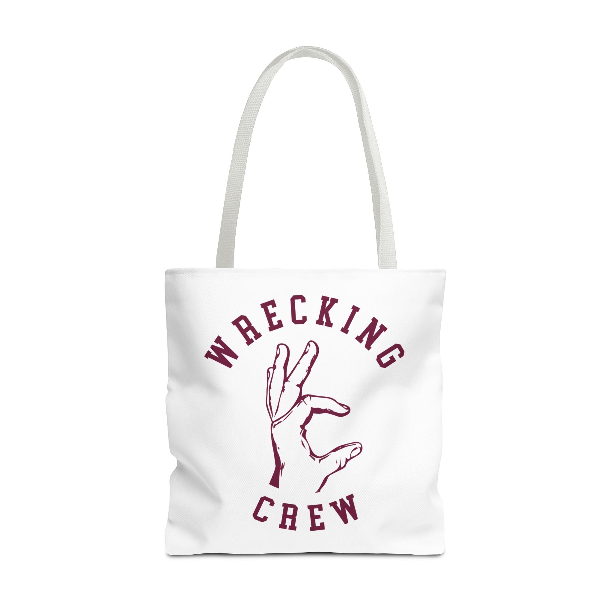 Tote Bag - Maroon on White