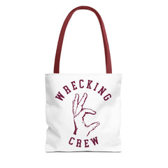 Tote Bag - Maroon on White