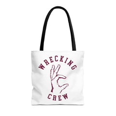 Tote Bag - Maroon on White