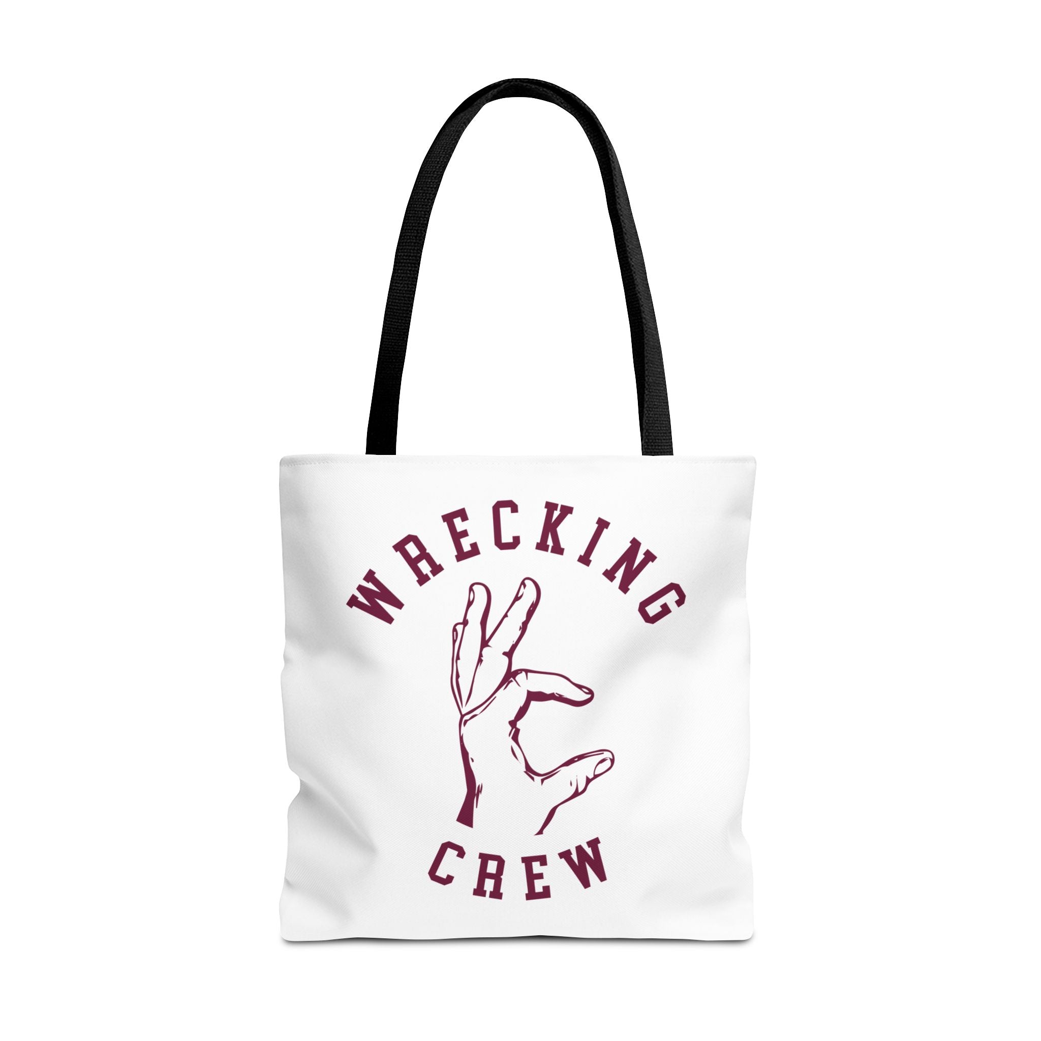 Tote Bag - Maroon on White
