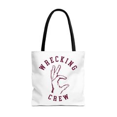 Tote Bag - Maroon on White