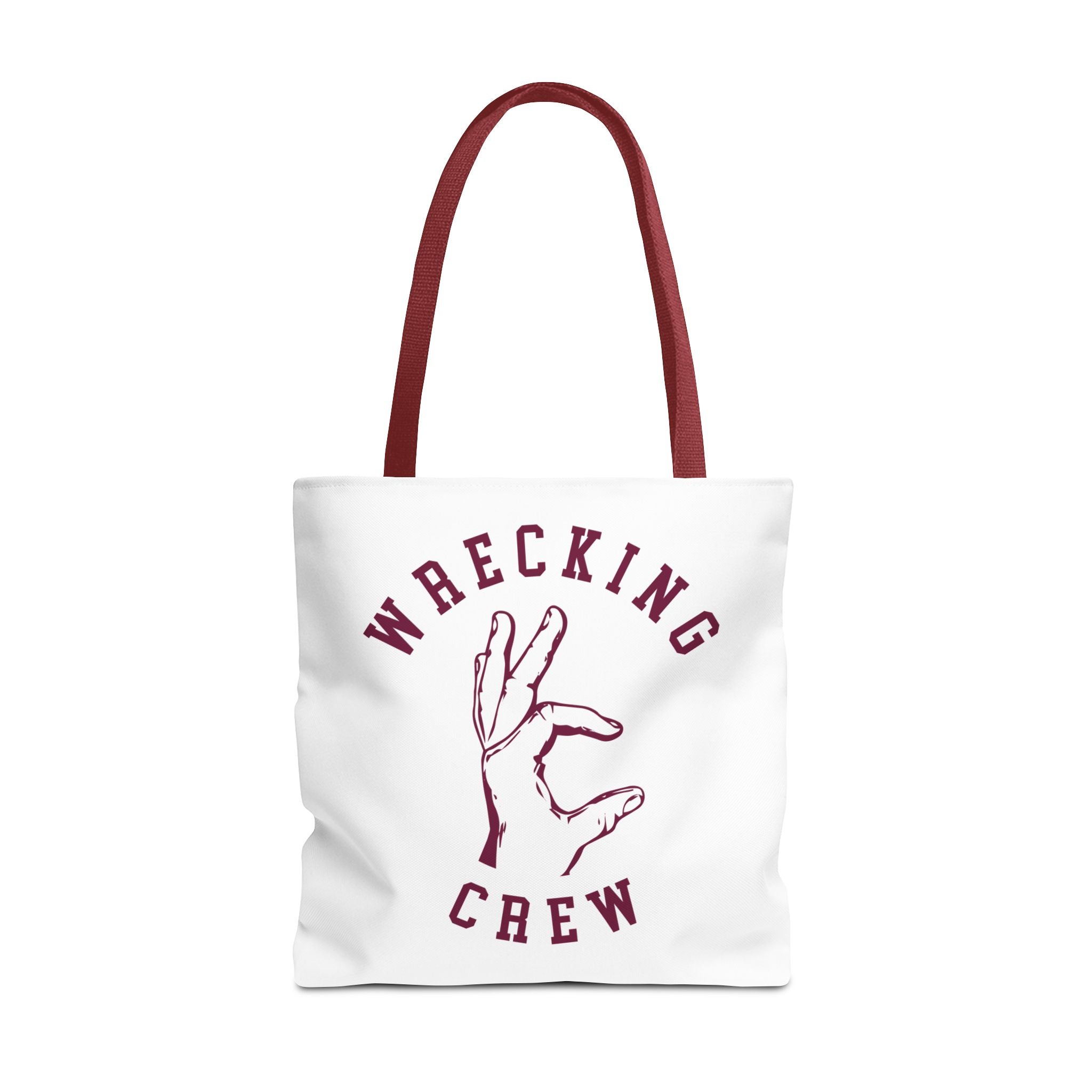Tote Bag - Maroon on White