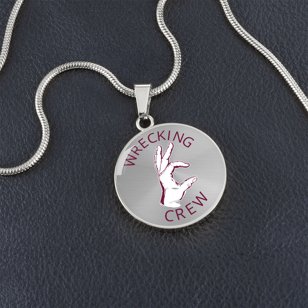 Wrecking crew real necklace (Maroon)