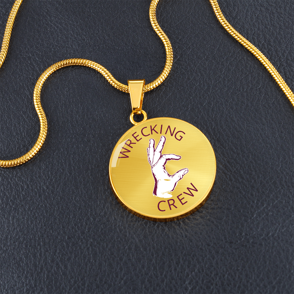 Wrecking crew real necklace (Maroon)